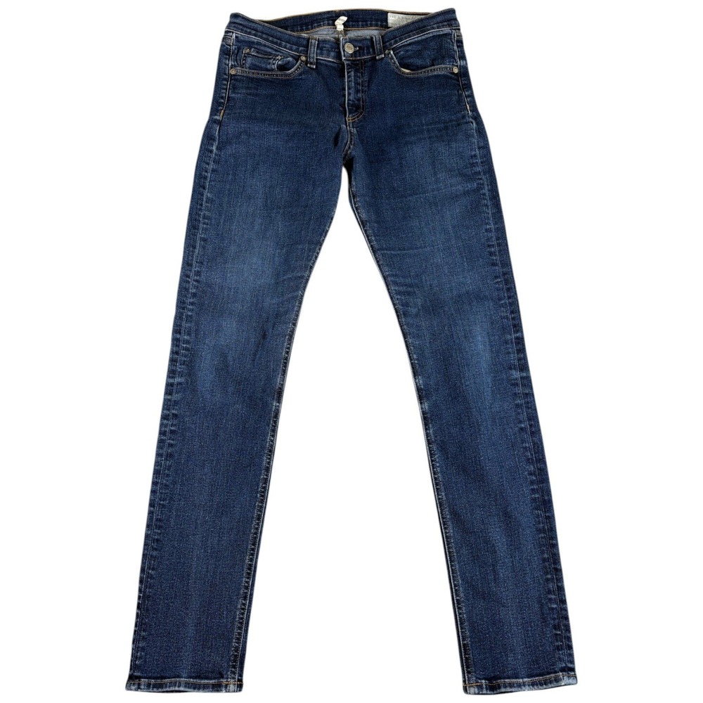 Rag & Bone High Rise Skinny Jeans Men 30 Blue Denim Premium Heritage Medium Wash